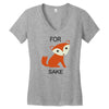 for fox sake Women's V-Neck T-Shirt