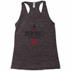 jet chemtrails red &amp; grey logo Racerback Tank