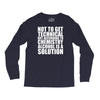 alcohol is a solution funny t shirt geek science alcohol shirt party b Long Sleeve Shirts