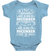 Real Kings Are Born On December 10 Baby Onesie