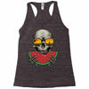 watermelon skull Racerback Tank