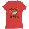 powered by ramen Ladies Fitted T-Shirt