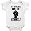 introverts unite separately in your own homes Baby Bodysuit