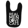 real men love cats Baby Bibs