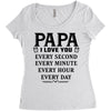 I Love you Papa Women's Triblend Scoop T-shirt