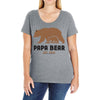 Papa Bear Ladies Curvy T-Shirt