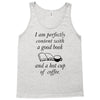 good book and coffee rectangle Tank Top