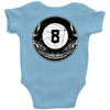 8ball skull Baby Onesie