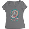 the girl and the dragon Women's Triblend Scoop T-shirt