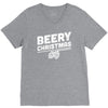 beery christmas hops drinking beer funny V-Neck Tee