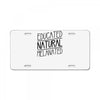 educated, natural, melanated License Plate