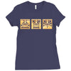 run from evil Ladies Fitted T-Shirt