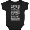 white christmas Baby Bodysuit