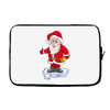 father christmas ringing xmas bells santa Laptop sleeve