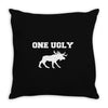 ugly moose funny animal present tee new Throw Pillow