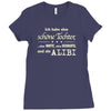 ich hab eine sch&ouml;ne tochter Ladies Fitted T-Shirt
