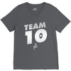 team 10  silver V-Neck Tee