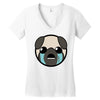 pugthump Women's V-Neck T-Shirt