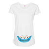 Two Peas In a Pod Twin Baby Boys Maternity Scoop Neck T-shirt