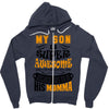 My Son Is Super Awesome His Momma Zipper Hoodie