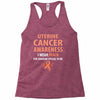 i wear peach for some special to me Racerback Tank