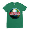 the world is always spinnin Ladies Fitted T-Shirt