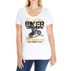 I'm A Nice Biker Grandpa So If I'm An Asshole To You You Need To Ask Y Ladies Curvy T-Shirt