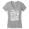 shaving says a lot about a man like Women's V-Neck T-Shirt