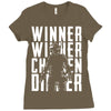 winner winner chicken dinner 3 Ladies Fitted T-Shirt