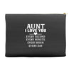 I Love You Aunt Accessory Pouches