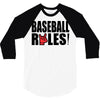 baseball rules 3/4 Sleeve Shirt