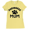 pekingese mum Ladies Fitted T-Shirt