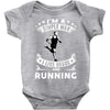 simple man running Baby Bodysuit