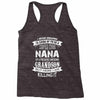 Super Cool Nana Of A Freaking Awesome Grandson Racerback Tank