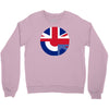 mod union jack, ideal gift, birthday present Crewneck Sweatshirt