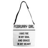 February Girl Adjustable Strap Totes