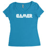 gamert   funny comic console gamers Women's Triblend Scoop T-shirt