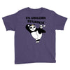 5 Percent Unicorn 95 Percent Ninja Youth Tee