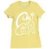 california love cali finger sign Ladies Fitted T-Shirt