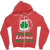 drunk lives matter Zipper Hoodie