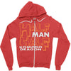 half man , half komodo dragon Zipper Hoodie
