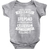 Super Cool Stepdad Of A Freaking Awesome Grandson Baby Onesie