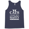 cats make me happy Tank Top
