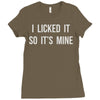i licked it so it's mine Ladies Fitted T-Shirt