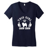This Girl Loves Her Chow Chow Women's V-Neck T-Shirt
