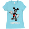 mickey mouse la face cachee en Ladies Fitted T-Shirt