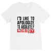 conor mcgregor apologize ufc mma notorious V-Neck Tee