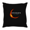 Oregon Total Solar Eclipse 2017 Throw Pillow