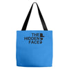 the hidden face Tote Bags