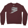 some game involving falling blocks in the style of m.c. escher Crewneck Sweatshirt